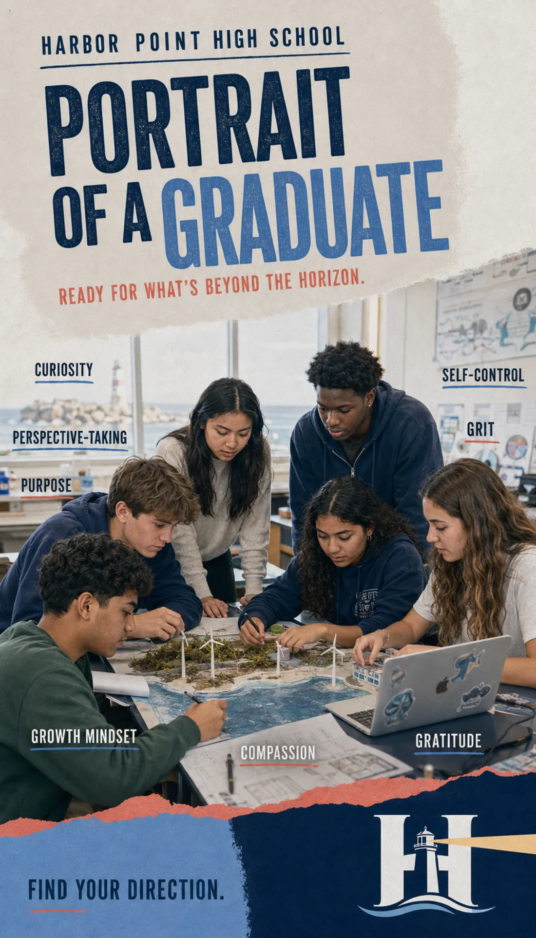 Harbor Point High School Portrait Of A Graduate poster